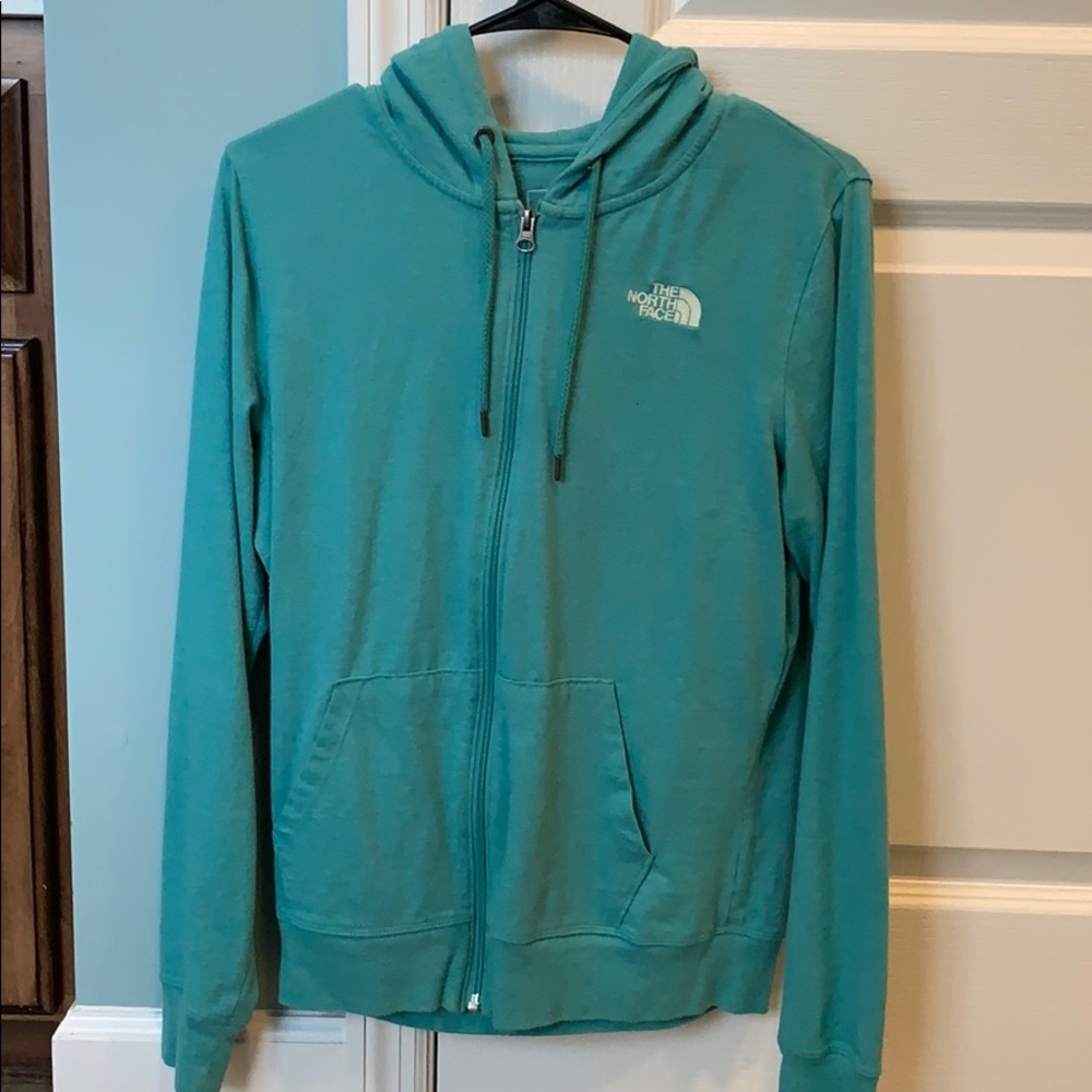 Teal Northface zip up